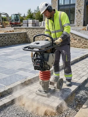 compactage-tranchee-pilonneuse Pilonneuse thermique pour compactage de tranchée et terrassement